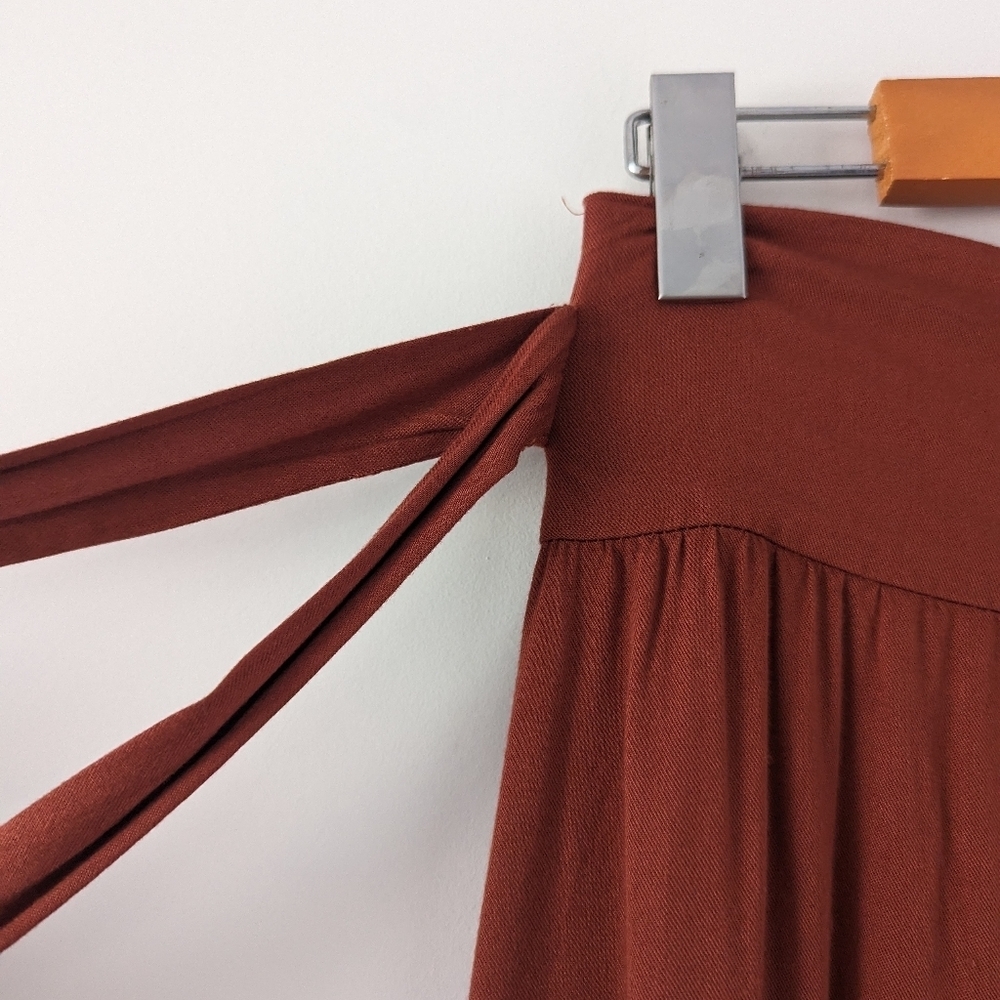 allDAY Fashion Tie Waist Maxi Skirt, Rust, EUR 36/UK 6 - Picture 5 of 10